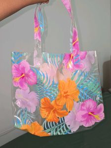🔻PRICE DROP - H&amp;M Floral Print Transparent Bag