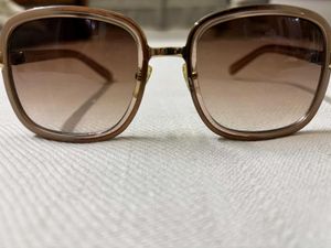 Gradient Gold Square Sunglasses