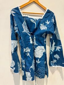 Floral Print short Kurta