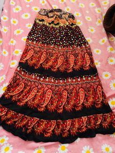 Bohemian Paisley Print Maxi Skirt