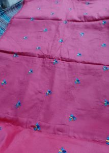 Glace Cotton Embroidery Suit