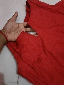 Chic Red kurta