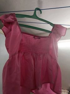 Tokyo Talkies Pink Peplum Top