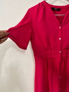 Pink Casual Midi For Everyday Wear