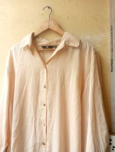 Stylish Beige Linen Shirt (Women)
