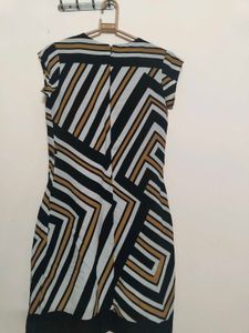 Chic Geometric Print Dress