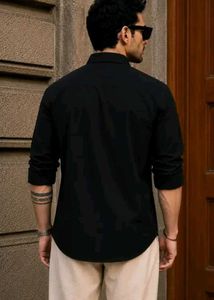 Classic Black Men's Shirt