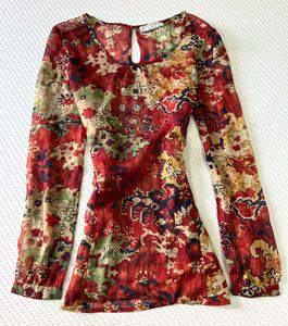 Bohemian Sheer Flowy Top