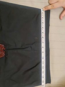 Elegant Black Skirt with Embellishment