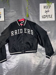 H&amp;M Black Raiders Bomber Jacket