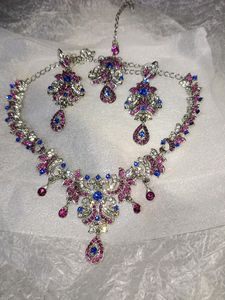 Jeweled Neck piece, Earring Set