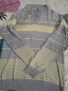 Striped Grey Pullover