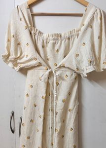 coquette Floral Midi Dress