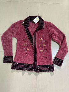 Embroidered Knit Sweater