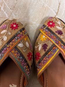 Embroidered Mules - Ethnic Flat Sandals