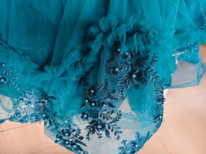 Sparkling Teal Party Dress