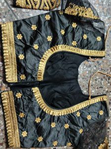 Elegant Black &amp; Gold Blouse