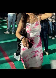 Tie-Dye Bodycon Mini Dress
