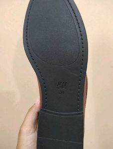 H&amp;M Burgundy Leather Loafers
