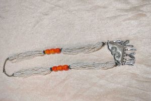 Bohemian Beaded Necklace with Pendant