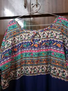Bohemian Print anarkali pant set