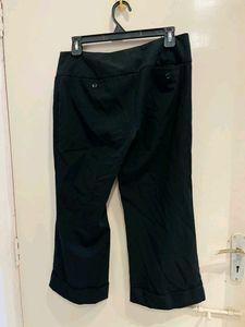 Black Formal Capri Pants