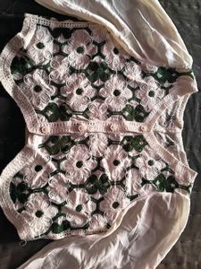 Vintage White Crocheted top
