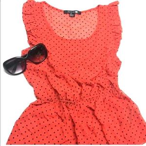Red Polka Dot Top