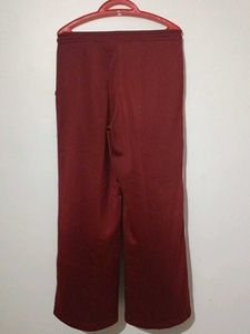Maroon Wide Leg Trousers