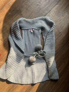 Girls Knit Shrug & Owl Hoodie