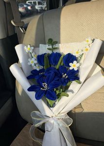 Handmade Blue Flower Bouquet