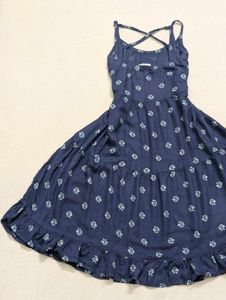 Floral Mini Dress 🌸 Cross-Back Straps