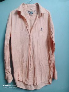 Men's Peach Casual Shirt