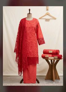 Premium Embroidered Unstitched Suit