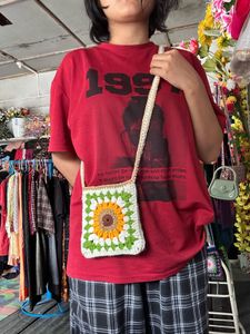 Handmade Crochet Sunflower Bag
