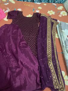 party wear circular plazoo suit dupatta