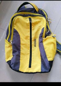 American Tourister Backpack - Yellow &amp; Grey