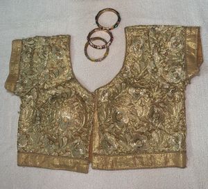 Golden Embroidered Blouse