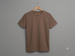 Men's Brown Graphic T-Shirt