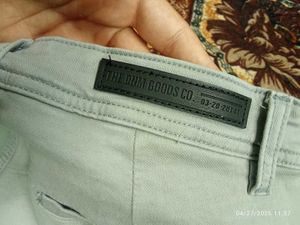 Light Blue Casual Pants