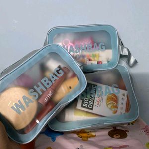 Set Of 3 Washbags