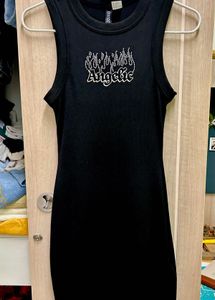 H&amp;M Black "Angelic" Rhinestone Dress