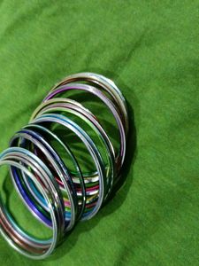 Metal Bangles With Multi Colour
