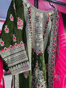 heavy work pallazo suit set