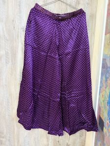 Vibrant Purple Bandhani Kurta Set with dupatta