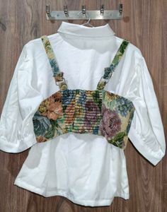Floral Smocked Crop Top