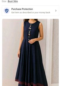 Navy Blue Ethnic Gown