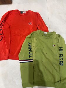 2 Cool Sweat shirts..Calvin Klein &amp; Tommy Hilfiger