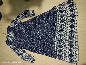 Elegant Navy Floral Maxi Dress