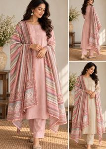 Brand new Elegant Pink sequinned Dupatta